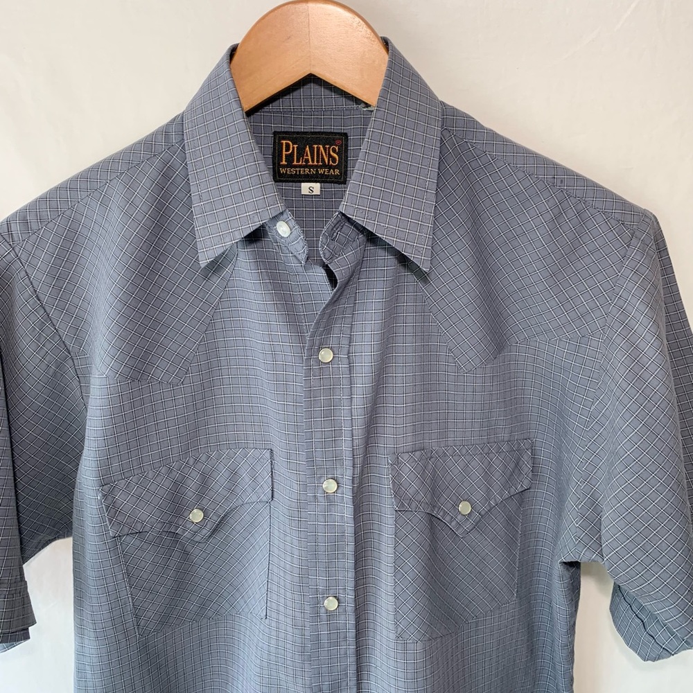 Men’s Small Western Wear by Plains SZ Small Plaid